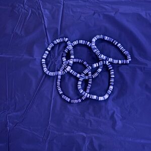 Black and White Beaded Bracelets